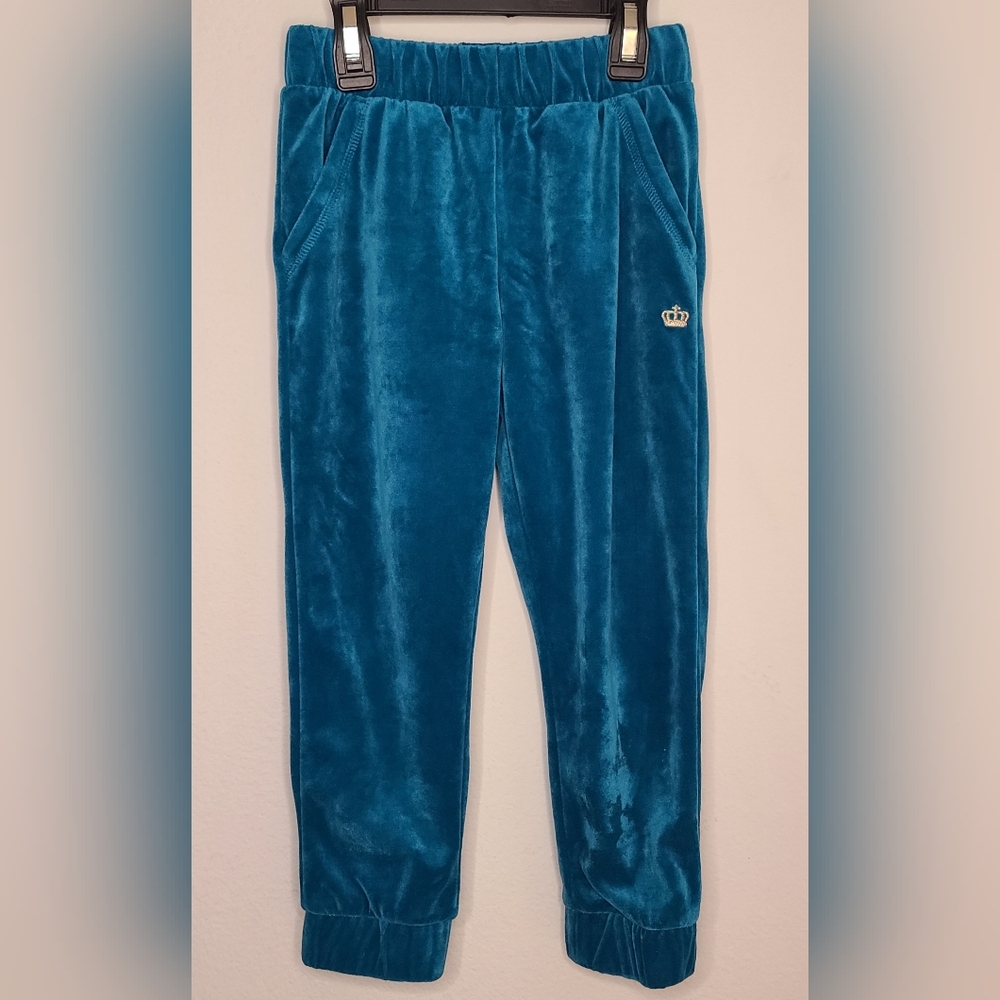 Juicy by Juicy Couture - Girl's Peacock Colored Jogger Pants, Sz 4/5
